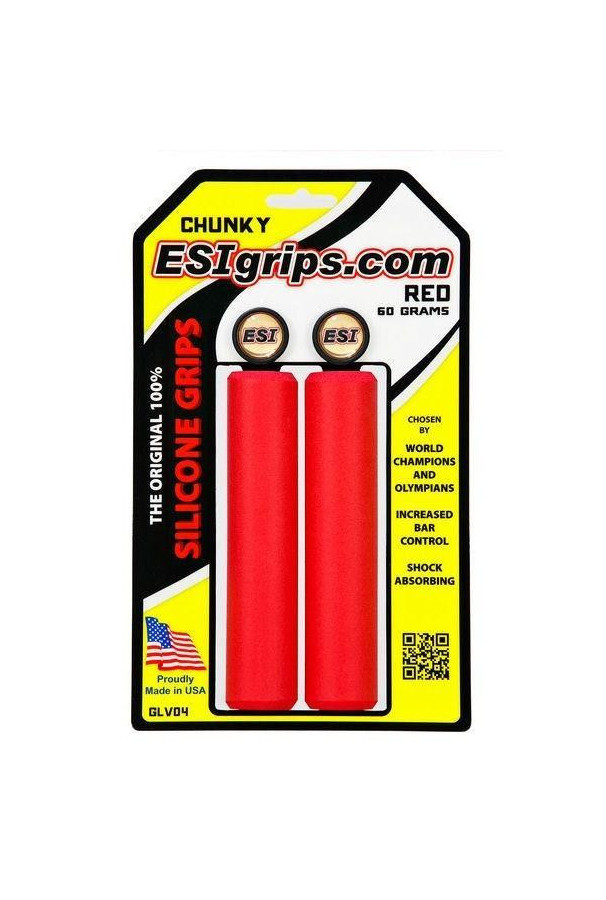 Chwyty Esi Grips Chunky czerwone + korki