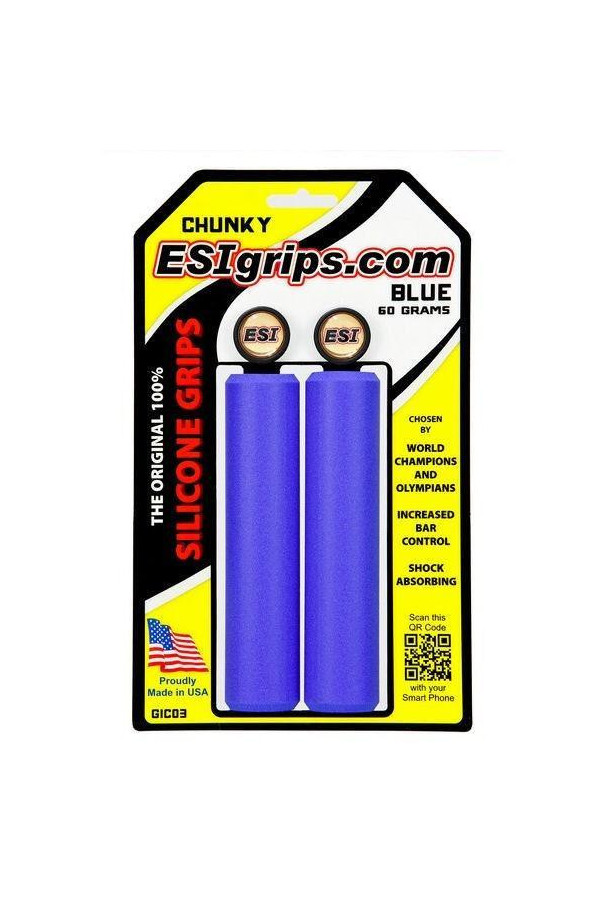Chwyty Esi Grips Chunky niebieskie + korki