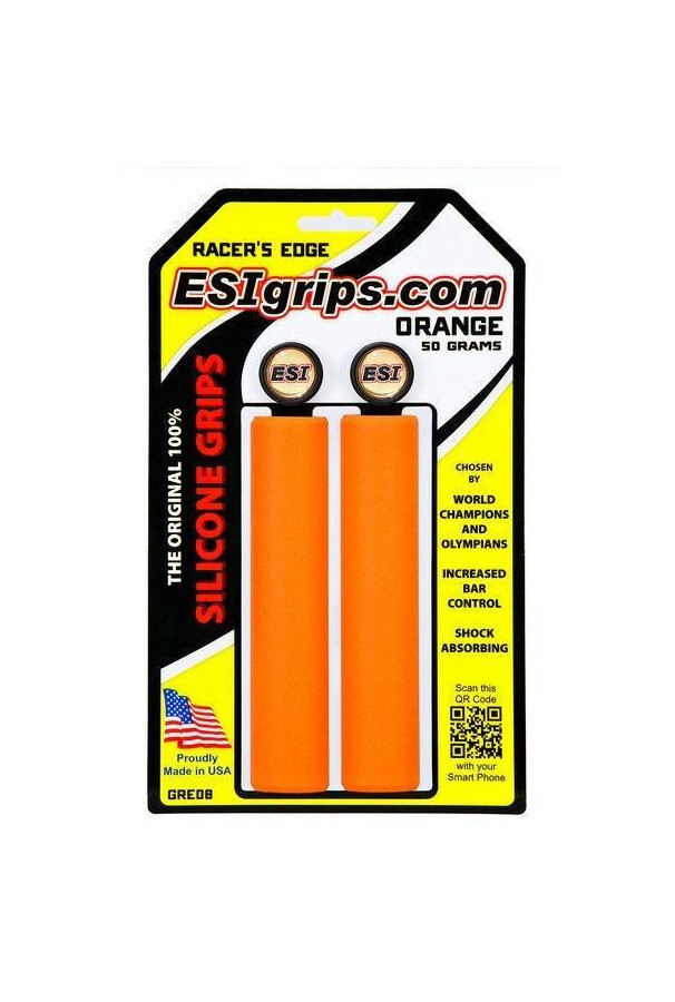 Chwyty Esi Grips Racer's Edge pomarańczowe + korki