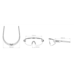 Okulary sportowe Bliz Matrix White