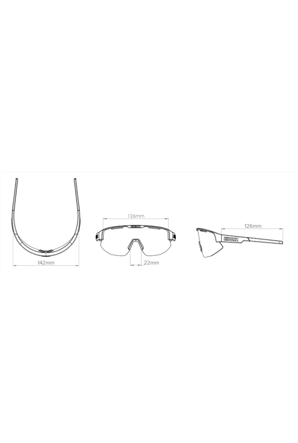 Okulary sportowe Bliz Matrix White