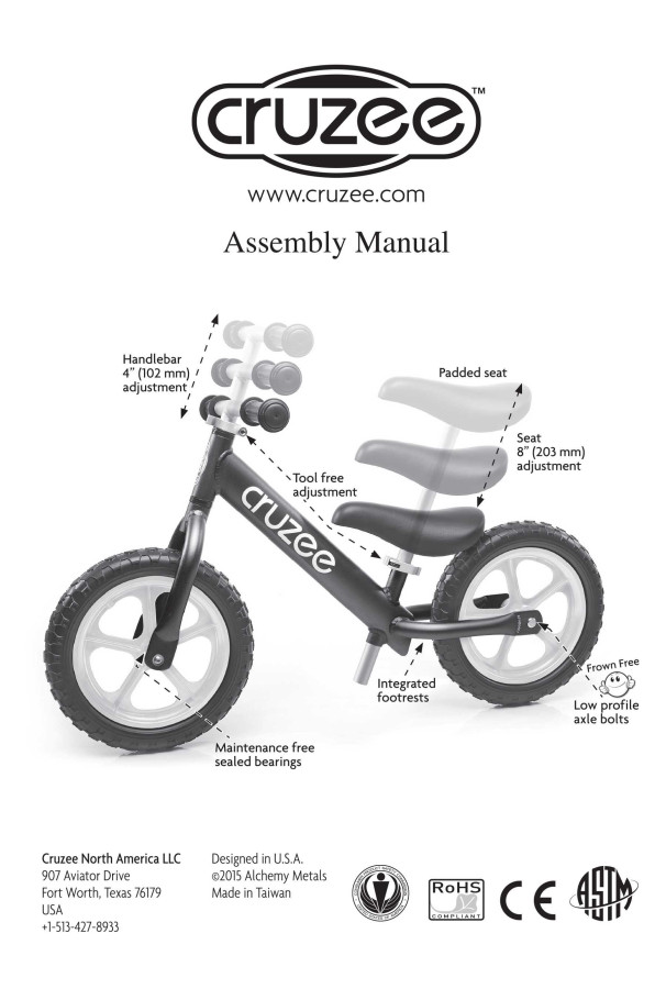 Rowerek biegowy Cruzee 12" różowy