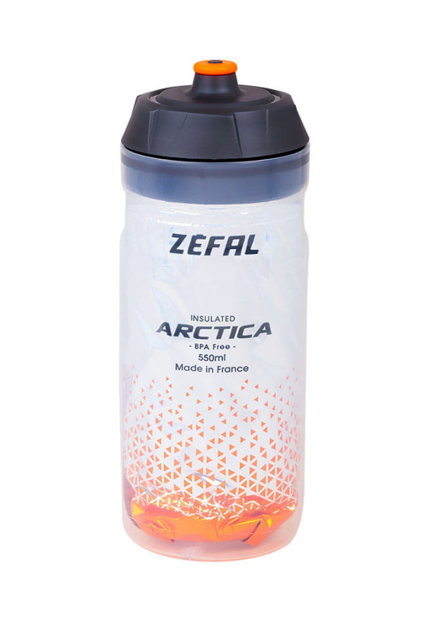 Bidon Zefal Arctica 550ML Srebrno-Pomarańczowy