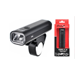 Lampa Przód PROX AERO F III Czarna 400 Lm USB