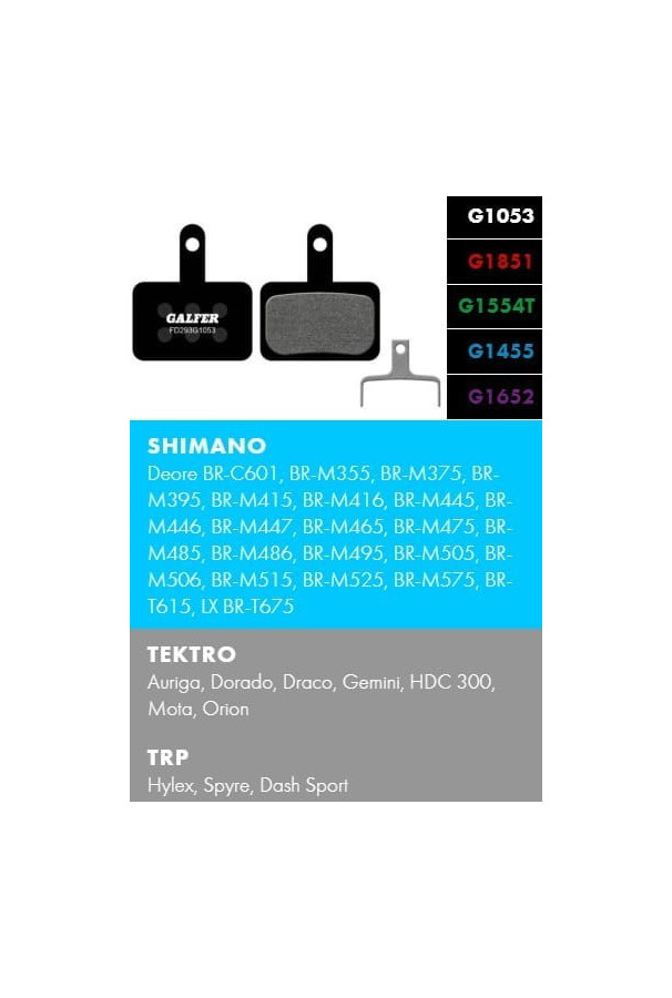 Klocki Hamulcowe Galfer Shimano/Tektro FD293 ADV