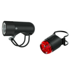 Lampa Knog Plug Twinpack przód+tył czarny