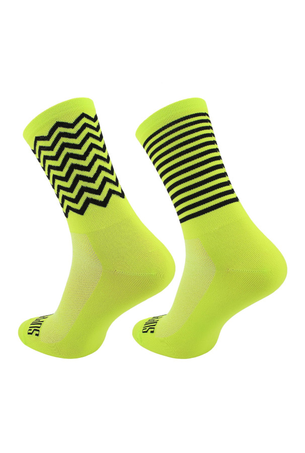 Skarpety Support Zig Zag Lime 45-46 EU