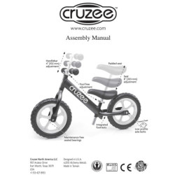 Rowerek biegowy Cruzee 12" żółty