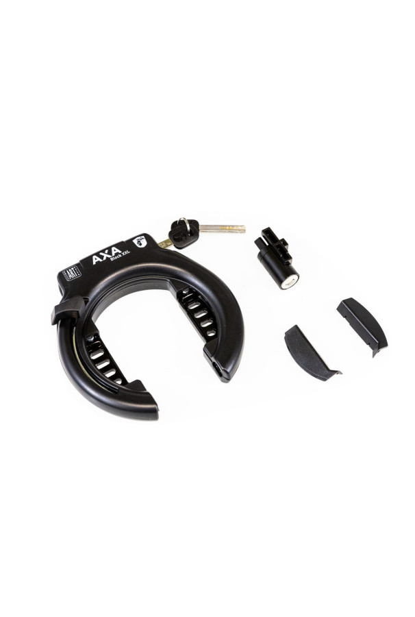Blokada koła AXA XXL + zamek baterii w ramie Shimano