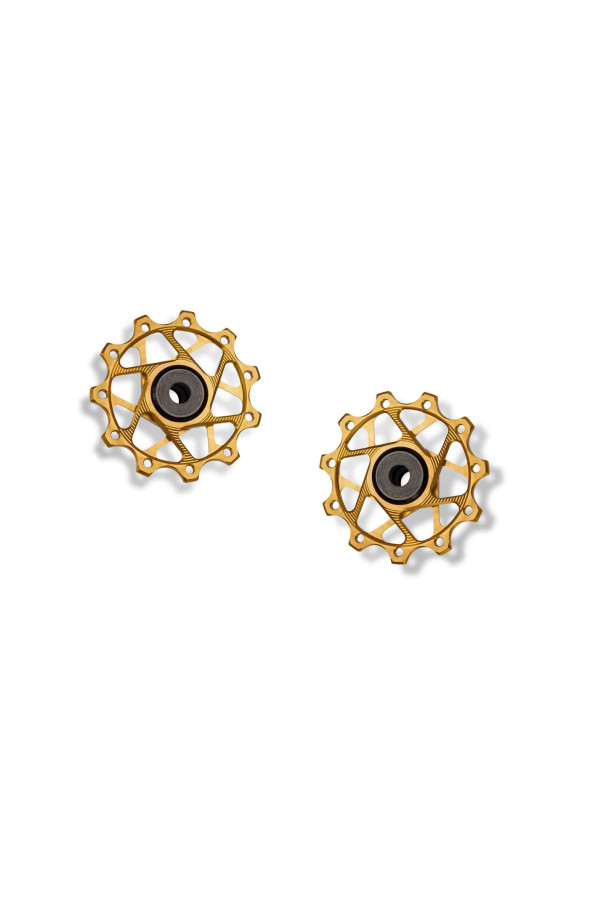 Kółka Tylnej Przerzutki Garbruk do Shimano 11-14T Złoty