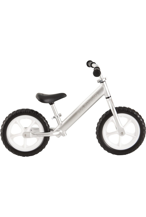 Rowerek biegowy 12" Cruzee srebrny