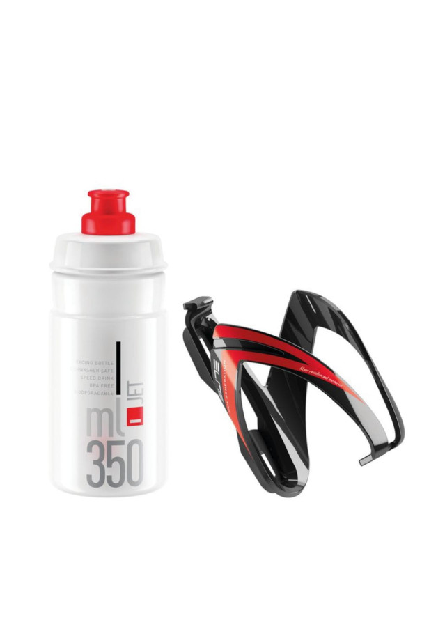 Bidon+ uchwyt koszyk Elite zestaw Ceo 350ml