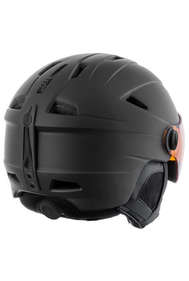 Kask narciarski z szybą Relax Stealth M 56-58 cm