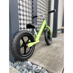 Rowerek biegowy Cruzee 12" zielony (czarne kółka)