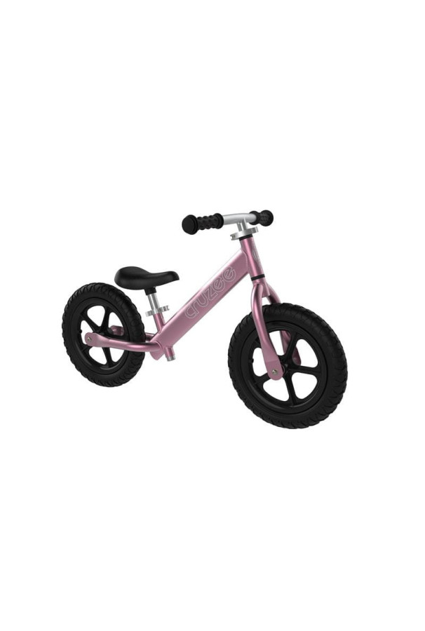 Rowerek biegowy Cruzee 12" różowy (czarne kółka)