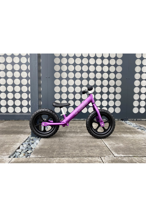 Rowerek biegowy Cruzee 12" fioletowy (czarne kółka)