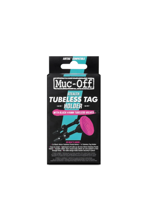Uchwyt Muc-Off Tubeless Tag Holder+ Wentyl 2x44 mm
