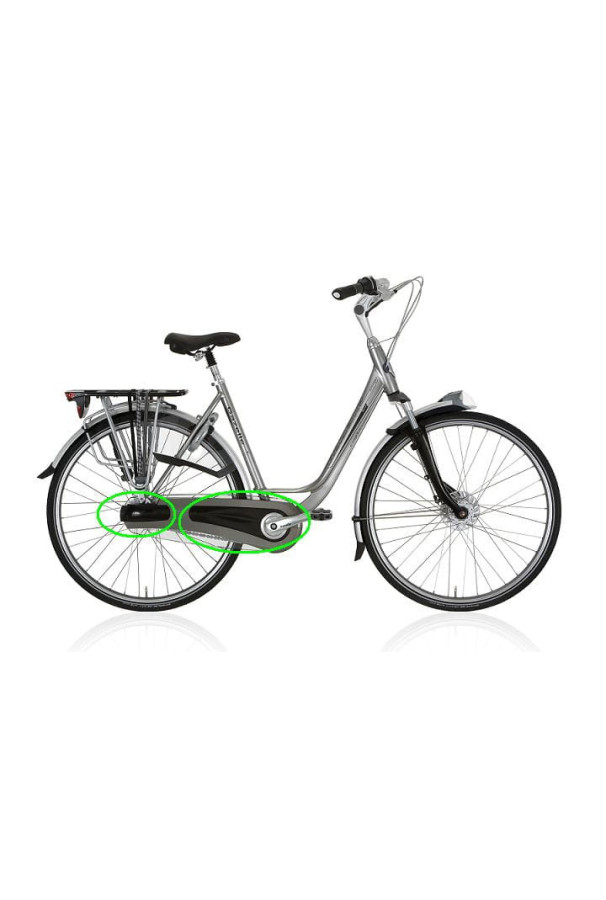 Końcówka i środek osłony łańcucha Gazelle czarna