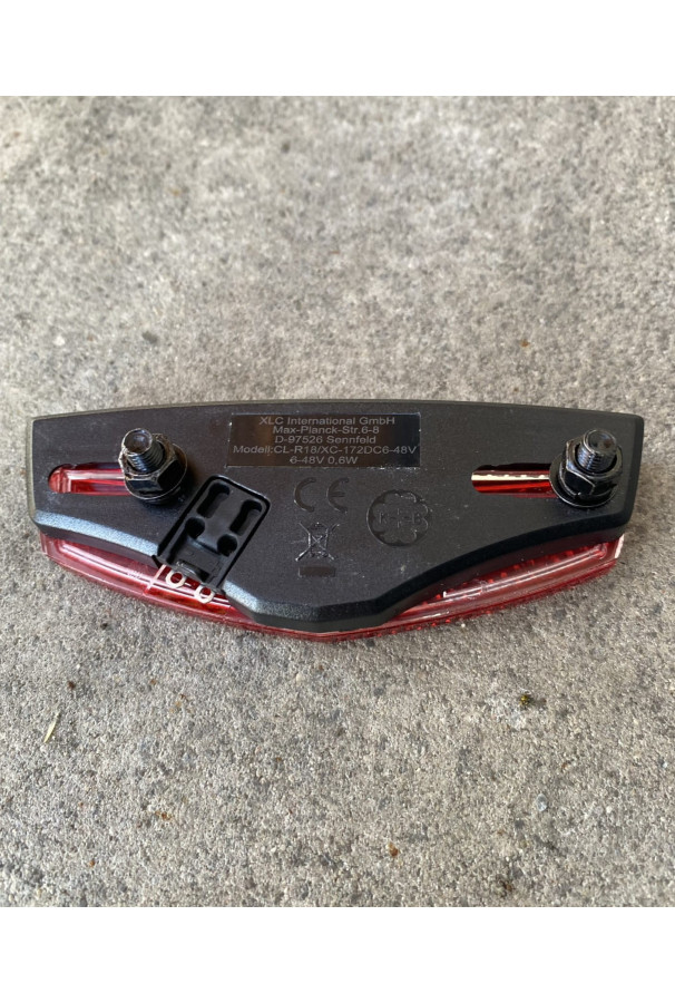 Lampka tylna na bagażnik XLC CL-R18 LED 50/80 mm E-Bike ready, dynamo