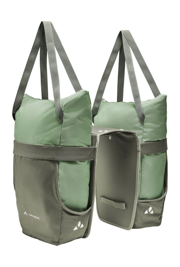 Podwójna sakwa rowerowa Vaude TwinShopper Green
