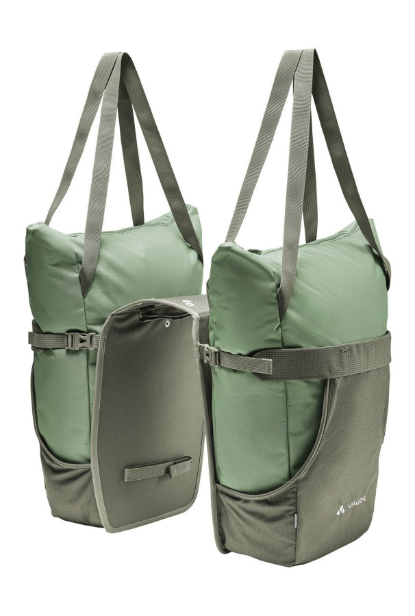 Podwójna sakwa rowerowa Vaude TwinShopper Green