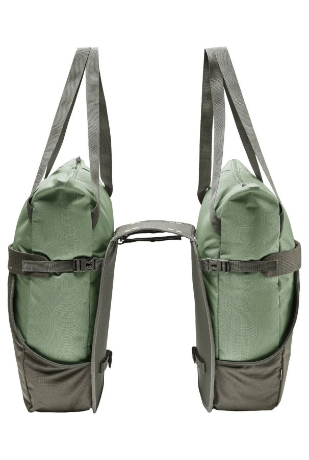 Podwójna sakwa rowerowa Vaude TwinShopper Green