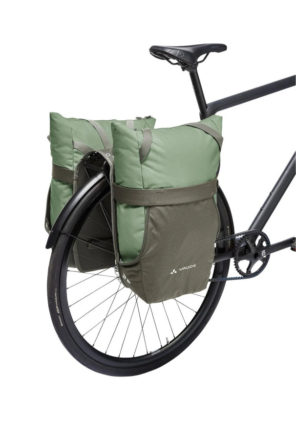 Podwójna sakwa rowerowa Vaude TwinShopper Green