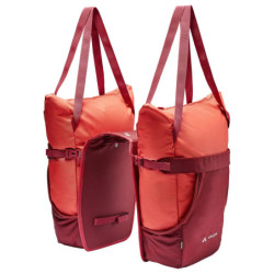 Podwójna sakwa rowerowa Vaude TwinShopper Red