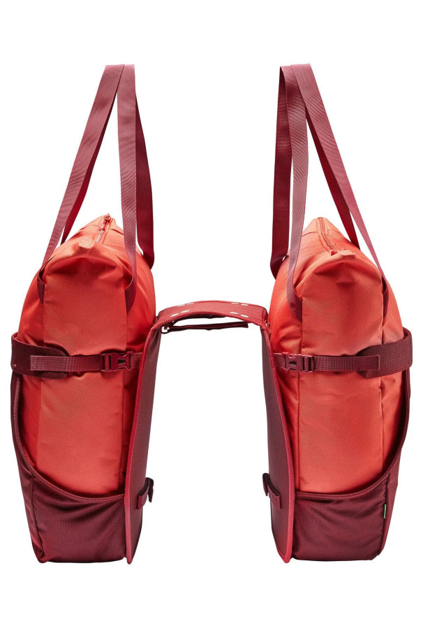 Podwójna sakwa rowerowa Vaude TwinShopper Red