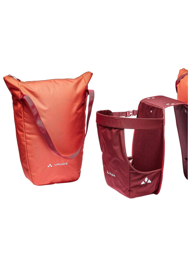 Podwójna sakwa rowerowa Vaude TwinShopper Red