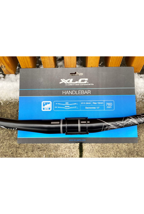 Kierownica XLC Top Flat HB-M18 wznios 10 mm 31,8 mm 760 mm POŁYSK