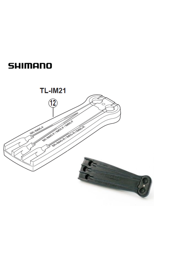 Przymiar do zamocowania linki hamulca rolkowego