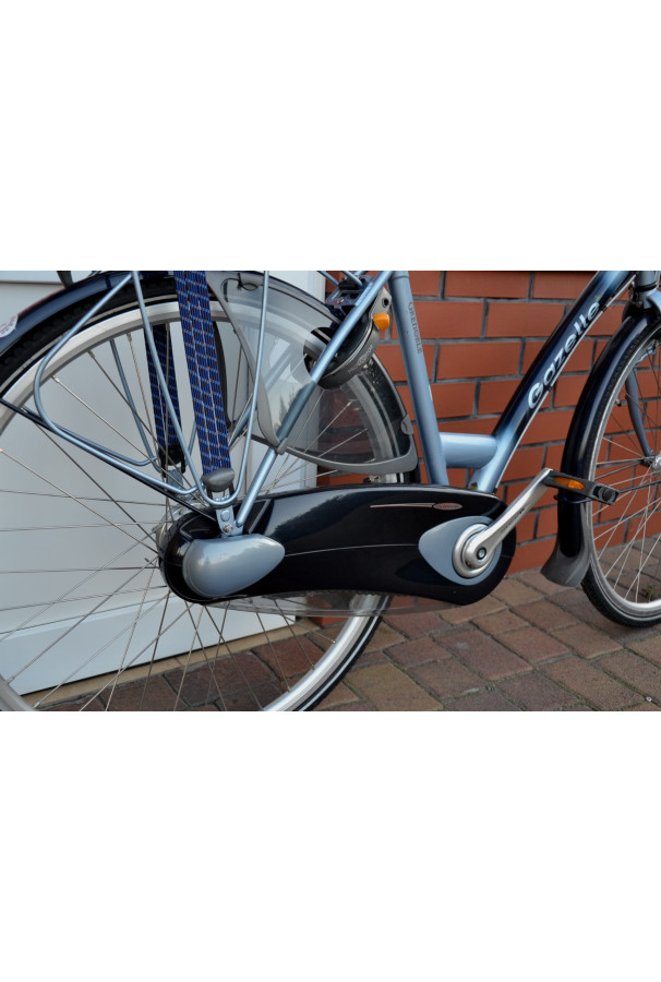 Pełna osłona łańcucha Gazelle Linea długa niebieska