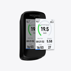 Licznik rowerowy komputer Magene C606 GPS + uchwyt + szkło hartowane