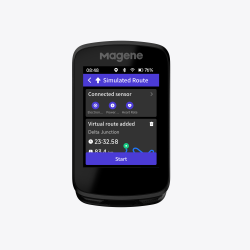 Licznik rowerowy komputer Magene C606 GPS + uchwyt + szkło hartowane