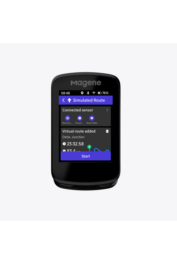 Licznik rowerowy komputer Magene C606 GPS + uchwyt + szkło hartowane