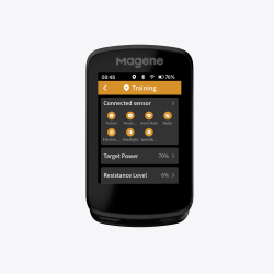 Licznik rowerowy komputer Magene C606 GPS + uchwyt + szkło hartowane