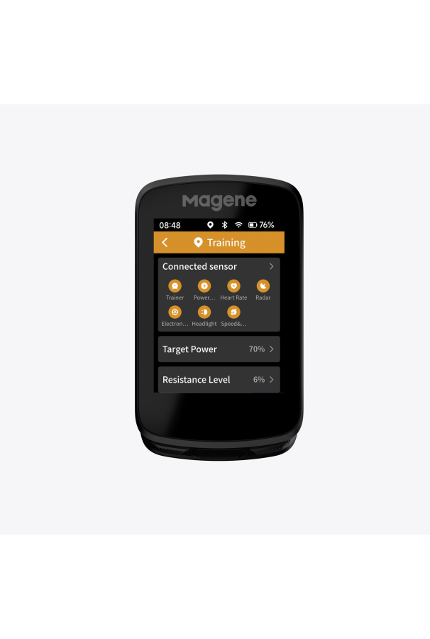 Licznik rowerowy komputer Magene C606 GPS + uchwyt + szkło hartowane