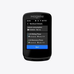 Licznik rowerowy komputer Magene C606 GPS + uchwyt + szkło hartowane