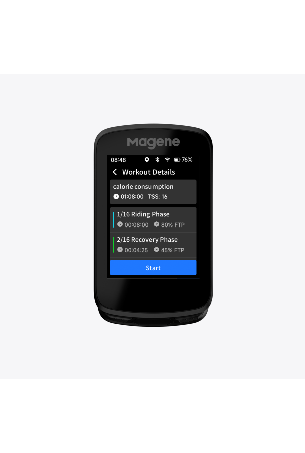 Licznik rowerowy komputer Magene C606 GPS + uchwyt + szkło hartowane