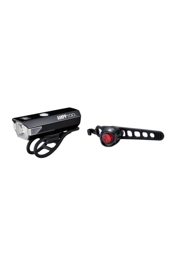 Zestaw lampa tylna + przednia Cateye AMPP 100 ORB