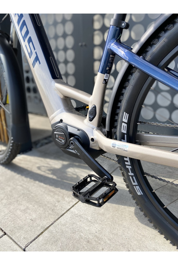 Rower Ghost E-Teru Universal EQ Low Złoty/Niebieski L