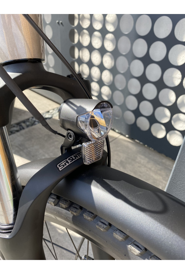 Rower Ghost E-Teru Universal EQ Low Złoty/Niebieski L