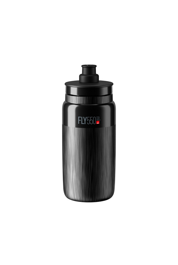 Bidon Elite  Fly Tex Black Grey 550 ml Logo