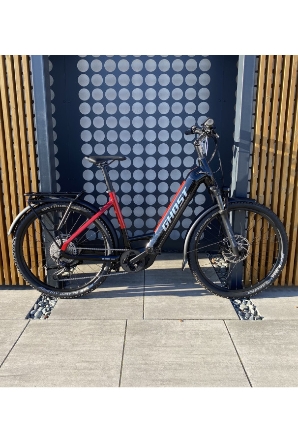 Rower Trekkingowy Elektryczny Ghost E-Teru Pro EQ Low Czarny/Czerwony L