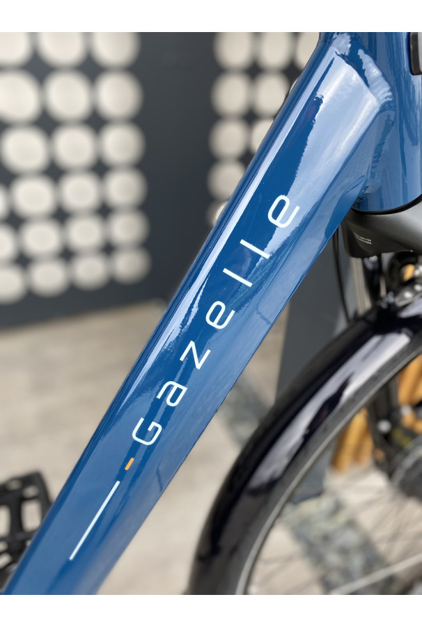 Rower miejski Gazelle Orange C7+ L49 Mallard blue