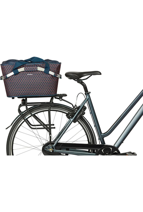 Basil Carry All Mik 2.0 22L - Panier Arrière Vélo Vert - Compatible MIK