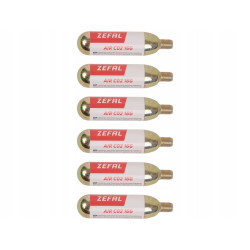 Zestaw 6 naboi CO2  ZEFAL PATROON 16GR