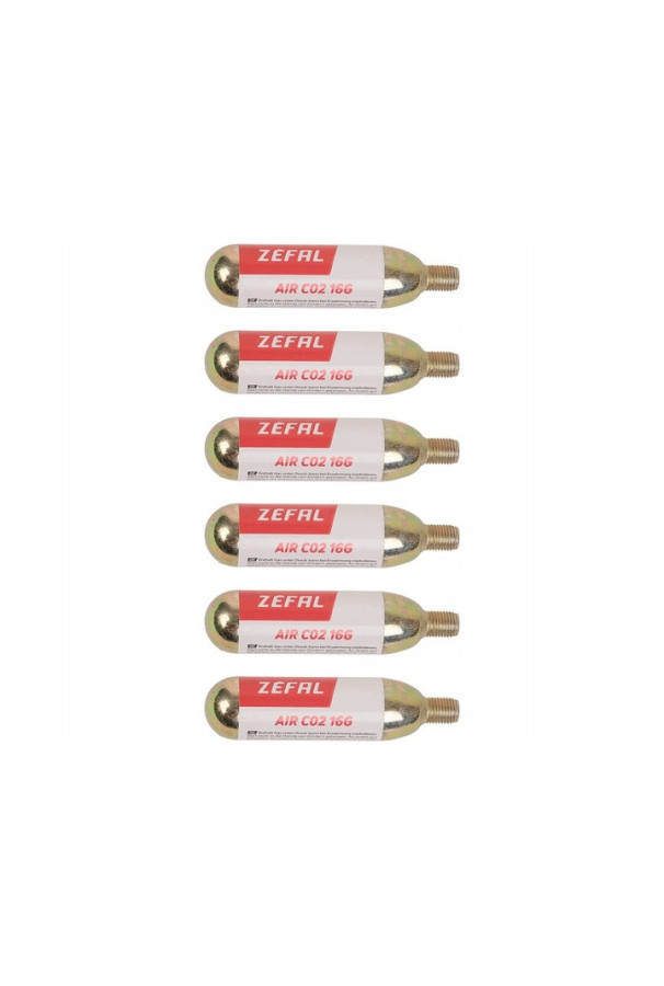 Zestaw 6 naboi CO2  ZEFAL PATROON 16GR