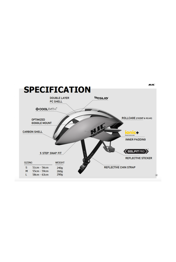 Kask Rowerowy HJC IBEX 3 Grey/Yellow M 55-59 cm